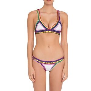 KIINI 2 piece white handmade bikini